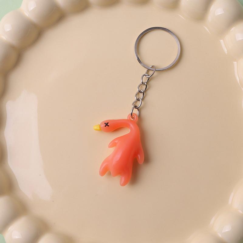 

Брелок-подвеска в виде жареной утки, меняющий цвет под воздействием УФ-света, Животные, Рыба, Свинья, Курица, Брелок для ключей, Кольцо для ключей автомобиля, Подвеска для сумки