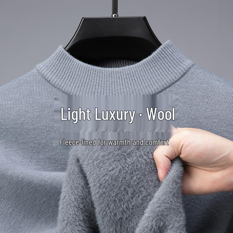 Men's Luxe Wool Half-High Collar Sweater 2024 - Autumn/Winter Collection