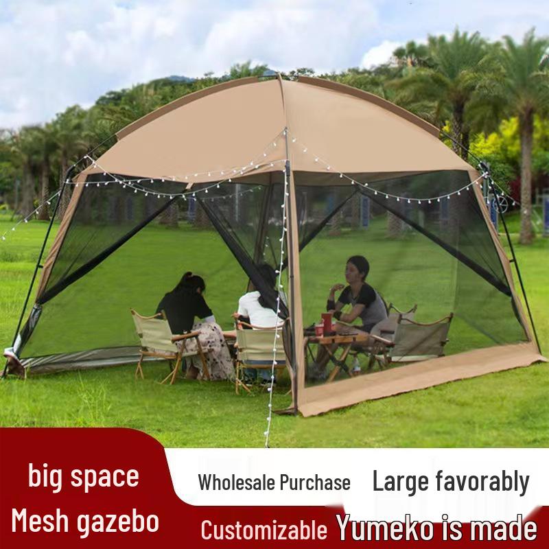 Four-Season Mosquito, Sun, and Rainproof Camping Awning Canopy