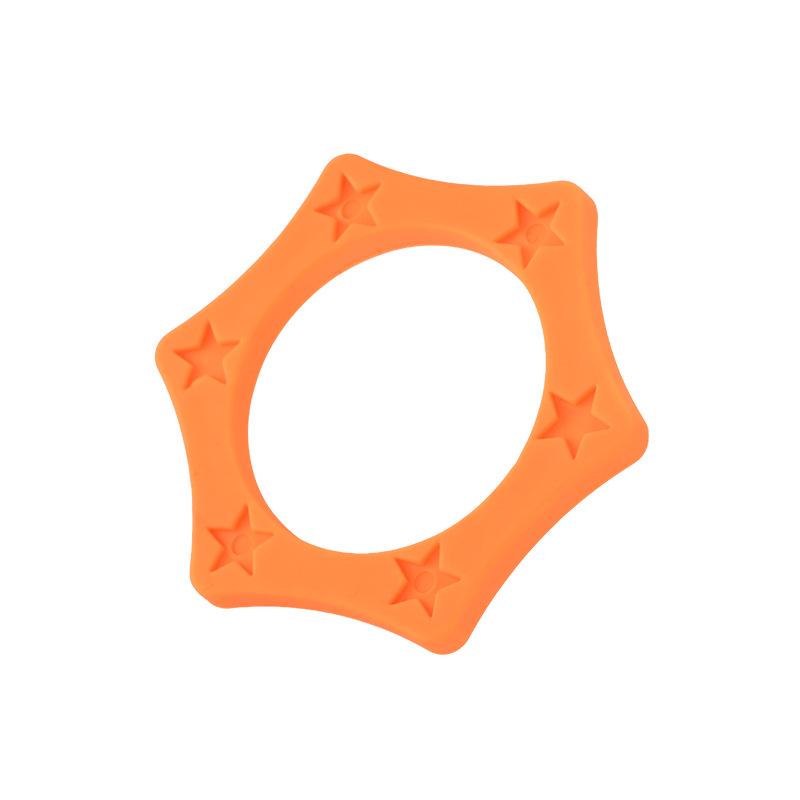 Hexagonal Shockproof Wireless Microphone Ring - Anti-roll, Anti-drop, Anti-slip KTV Soft Rubber Cover