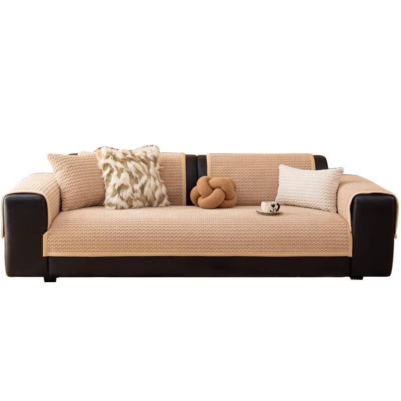 Luxury Premium Sofa Cushion Four Seasons Autumn and Winter Solid Color Corduroy Non-slip Seat Cushion Anti-cat Scratch Sofa Cover Full Cover Towel