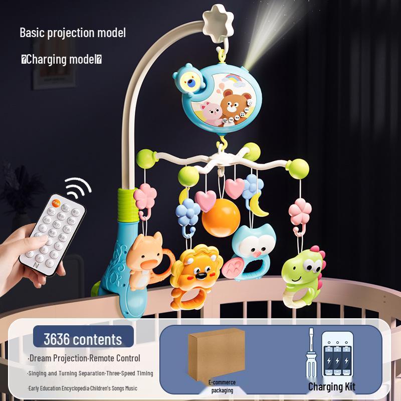 Musical Rotating Baby Bedside Ornament: 0-1 Year Crib Rattle
