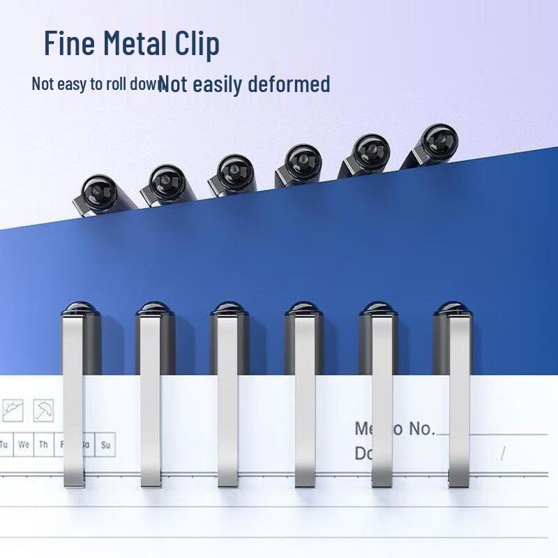Junchu 0,5 mm Svarta Direktflytande Gelpennor, 12-pack