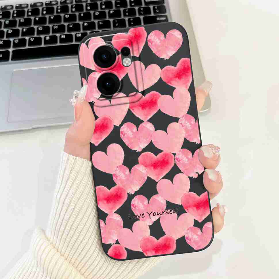 Flower Rabbit Case For OPPO Reno 13F 4G 5G Silicone Soft Cover For OPPO Reno13 F Reno13F 5G CPH2699 2025 Fundas Capas