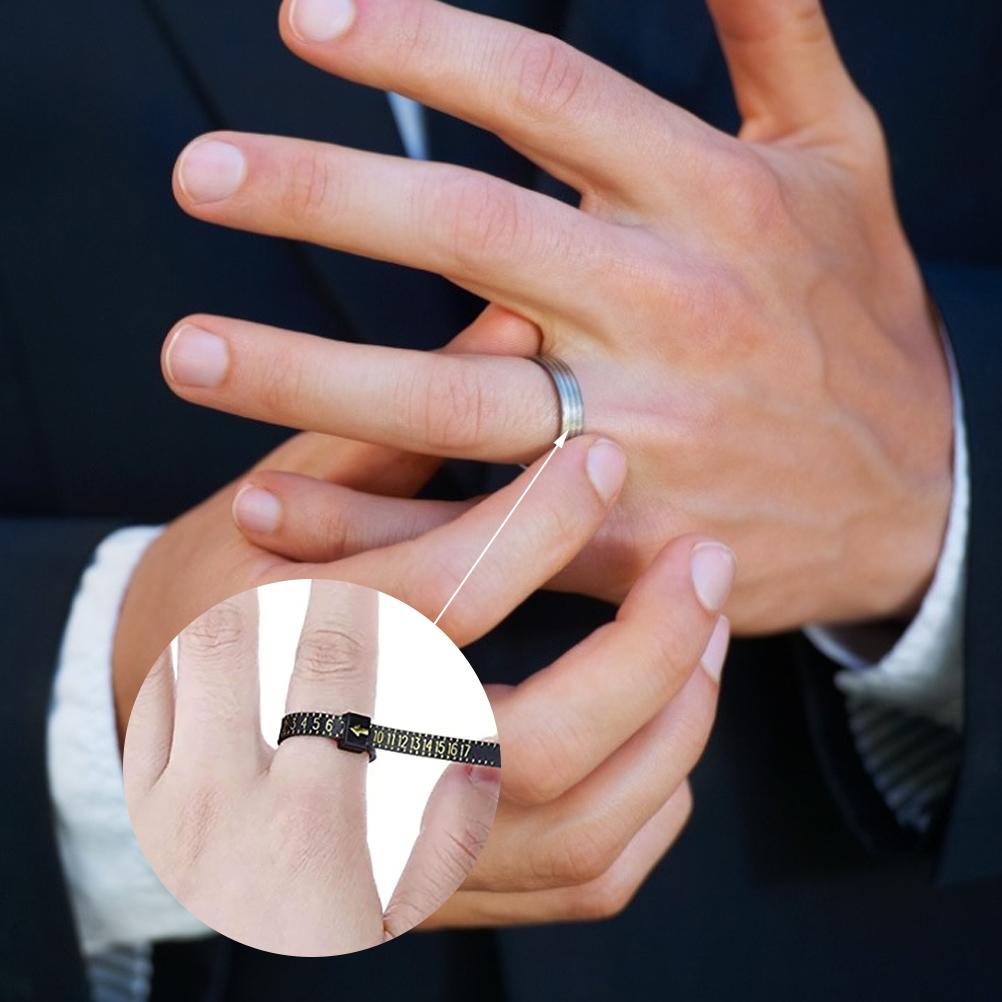 Ring Sizer Measuring Set 2PCS Reusable Finger Size Gauge Measure Tool Jewelry Sizing Tools