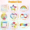 Anxiety Sensory Stickers Textured Calm Stickers Tactile Rough Textured Stickers for Relieve Adults Kids Teens Fidgets Stress