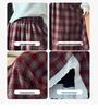 Girls' Plaid Wool Blend Midi Skirt - Autumn/Winter 2025 Fashion