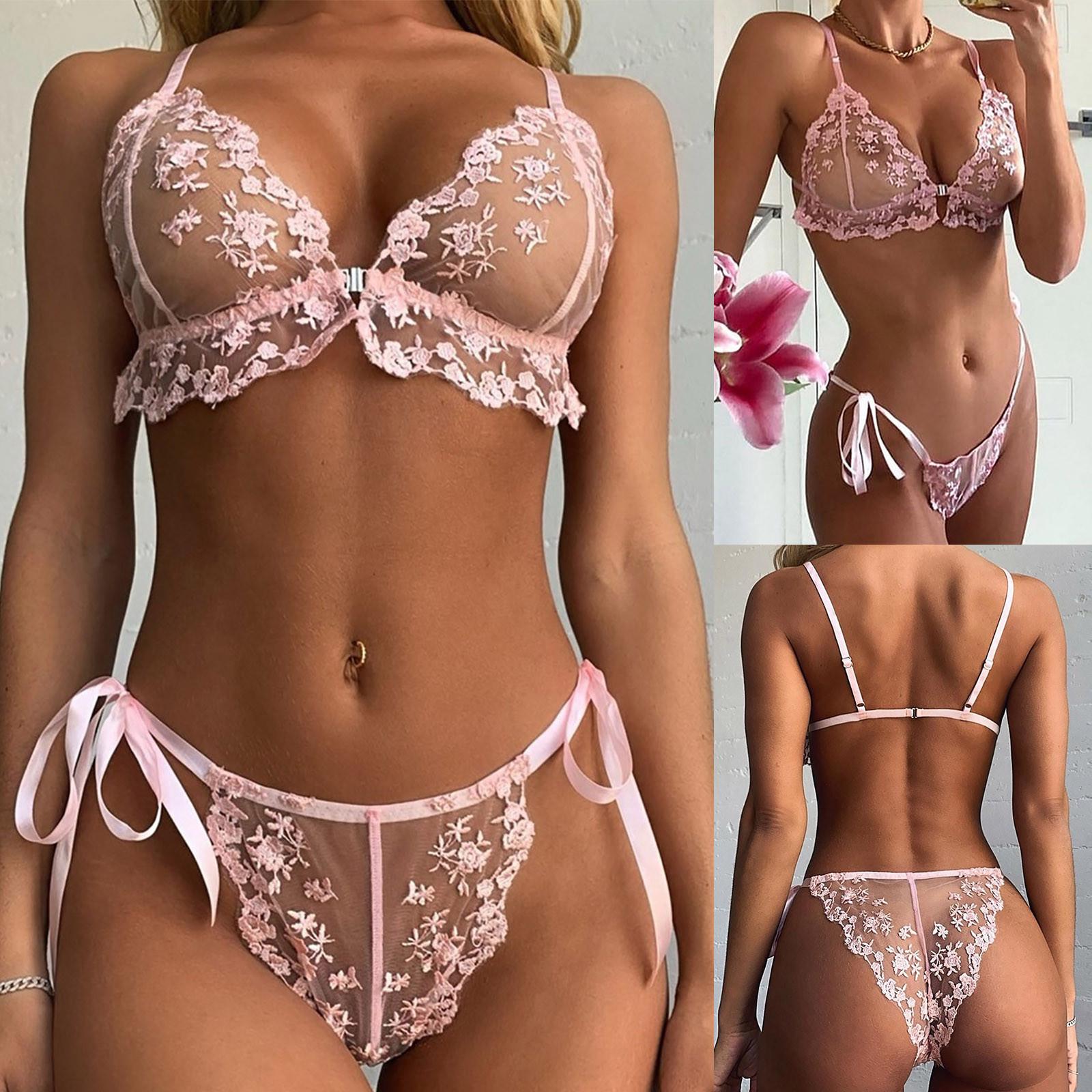 

(Отличный дом)Женщины Нижнее белье Корсет Кружева Проволока Racy Muslin Пижама Нижнее белье Топы + Трусы