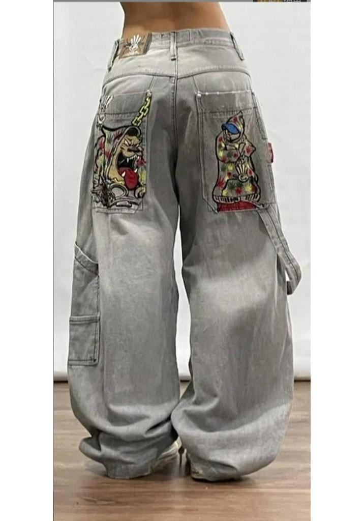 Y2K Gradient Loose Straight-Leg Unisex Jeans