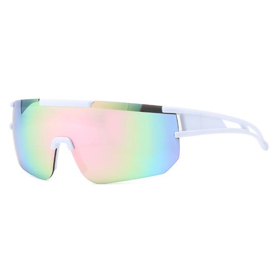 Women Cycling Sunglasses Nose Pads Sunshade Windproof No Rim Block UV Light Transparent Clear View Summer Outdoor Sunglasses Eyewear Accessories