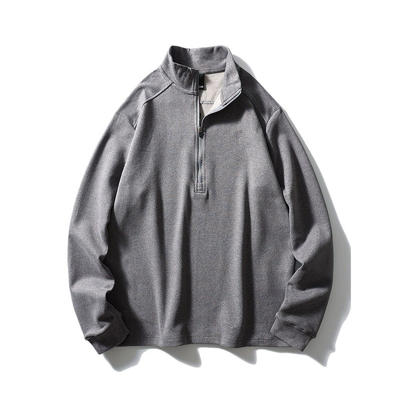 Half-Zip Stand-Up Collar Sweatshirt for Men, Autumn and Winter Base Layer, Export Men's Clothing, Sports Running Fitness Quick-Dry Shirt