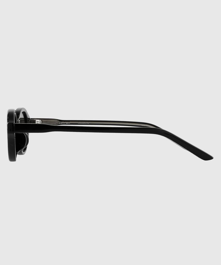 Tuditeo Sho Tinted Lightweight Horn-Rimmed Unique Sunglasses Nylon Tinted Lens C1 Black