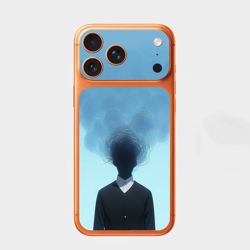 

Ghost Mask For iPhone 17pro,17pro max Carmere and Back Cover Decal Wrap Skin Colorful Rear Protective Sticker Film iPhone17pro