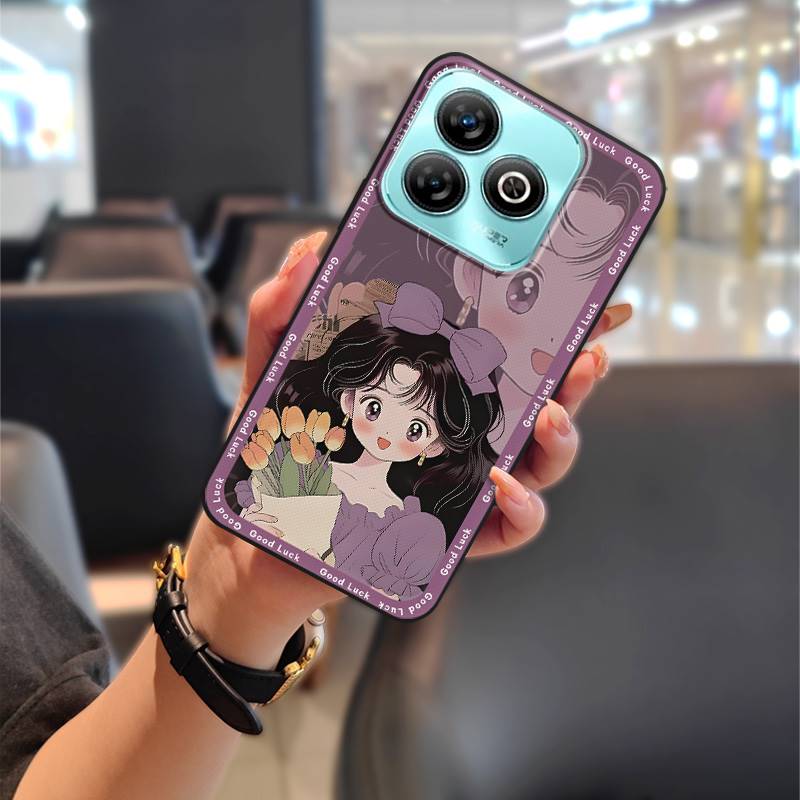 Shockproof Protective Phone Case For ZTE Blade A75 4G/Z2359 Full wrap Anti-dust Back Cover Cute TPU Fashion Design