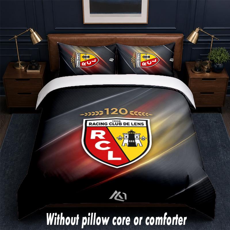 Lens FC Design Bed Bedding Set 1 Duvet Cover + 2 Pillowcases Soft Breathable Household Bed Linens