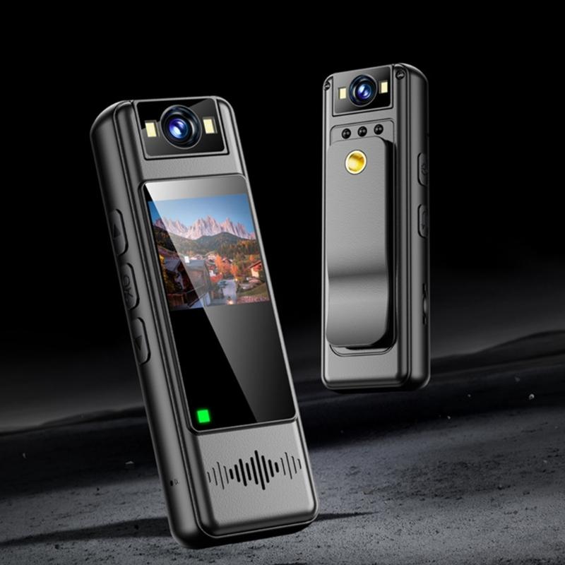 180°Rotating Lens Body Camera 120°Wide Angle 2K Resolution Builts In Display Screen For Evidence Collection Recording