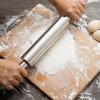 1Pc Stainless Steel Stick Craft Rolling Pin Roll Non Baking Creation Stainless Steel Rolling Pin For Cakes Biscuits Pizza Dough
