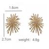 Korean Exquisite Shining Brightly Rhinestone Snowflake Stud Earrings for Women Bride Wedding Temperament Jewelry Accessory Gift