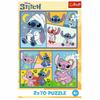 PUZZLE 2X70 MIT STITCH NIE LANGWEILIG 34444