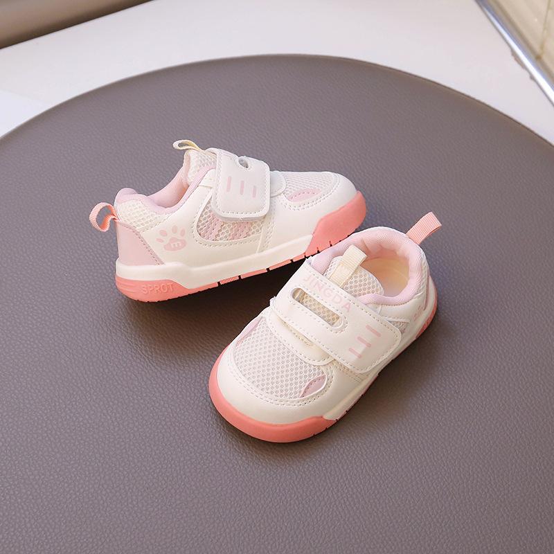 2025 spring and autumn new breathable girls soft-soled non-slip toddler shoes boys casual mesh toddler shoes