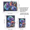 Kit Pittura Diamante Fungo Psichedelico Rotondo Completo Fai da Te Tela Sparkle Art per Adulti Artigianato Rilassante e Decorazione Casa Idea Regalo Set