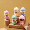 9Pcs/Set Dinosaur Baby Action Figure Toy Flocked Anime Figurine Desktop Decoration Model Ornaments Toys Boys Girls Gifts