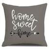 Gray and White Geometric Patterned Pillowcases Suitable for Living Room and Bedroom Decor Pillow Insert Not Included