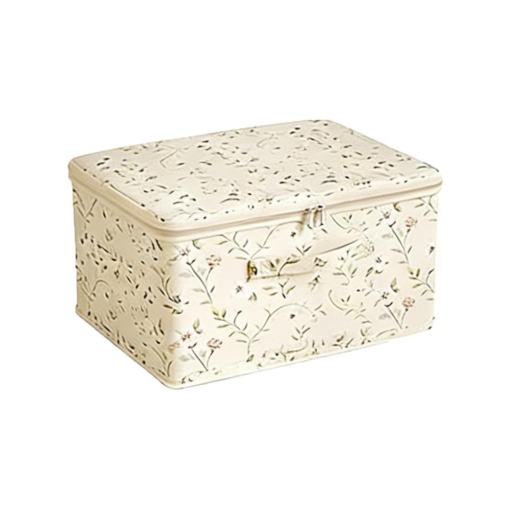 

Foldable Clothes Quilt Storage Box Space Saving Laundry Basket Wardrobe Storage Bins Dormitory M 38CM