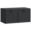 Wall Mounted TV Cabinet Black 59.5 X 31 X 30 Cm
