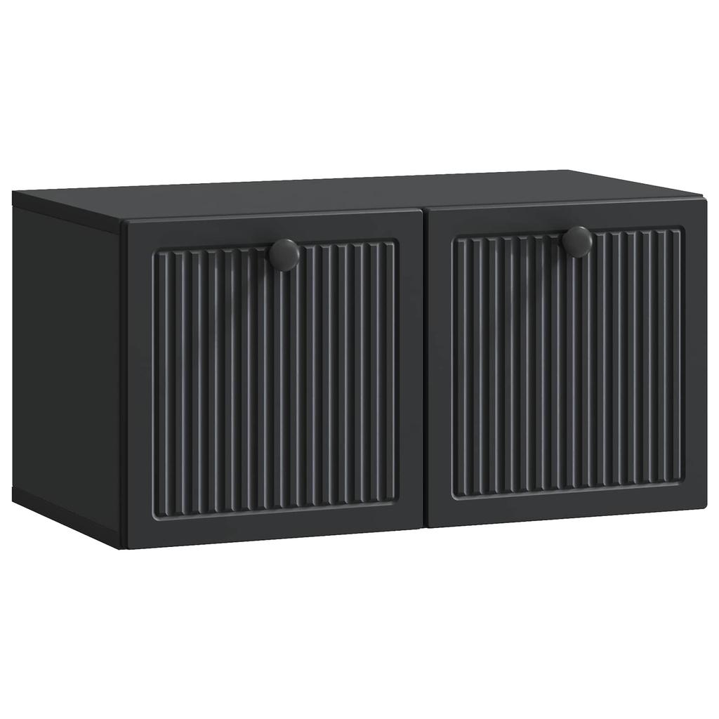 Wall Mounted TV Cabinet Black 59.5 x 31 x 30 cm