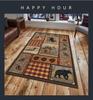 Retro Ethnic American Style Carpet for Living Room, Balcony & Bedroom