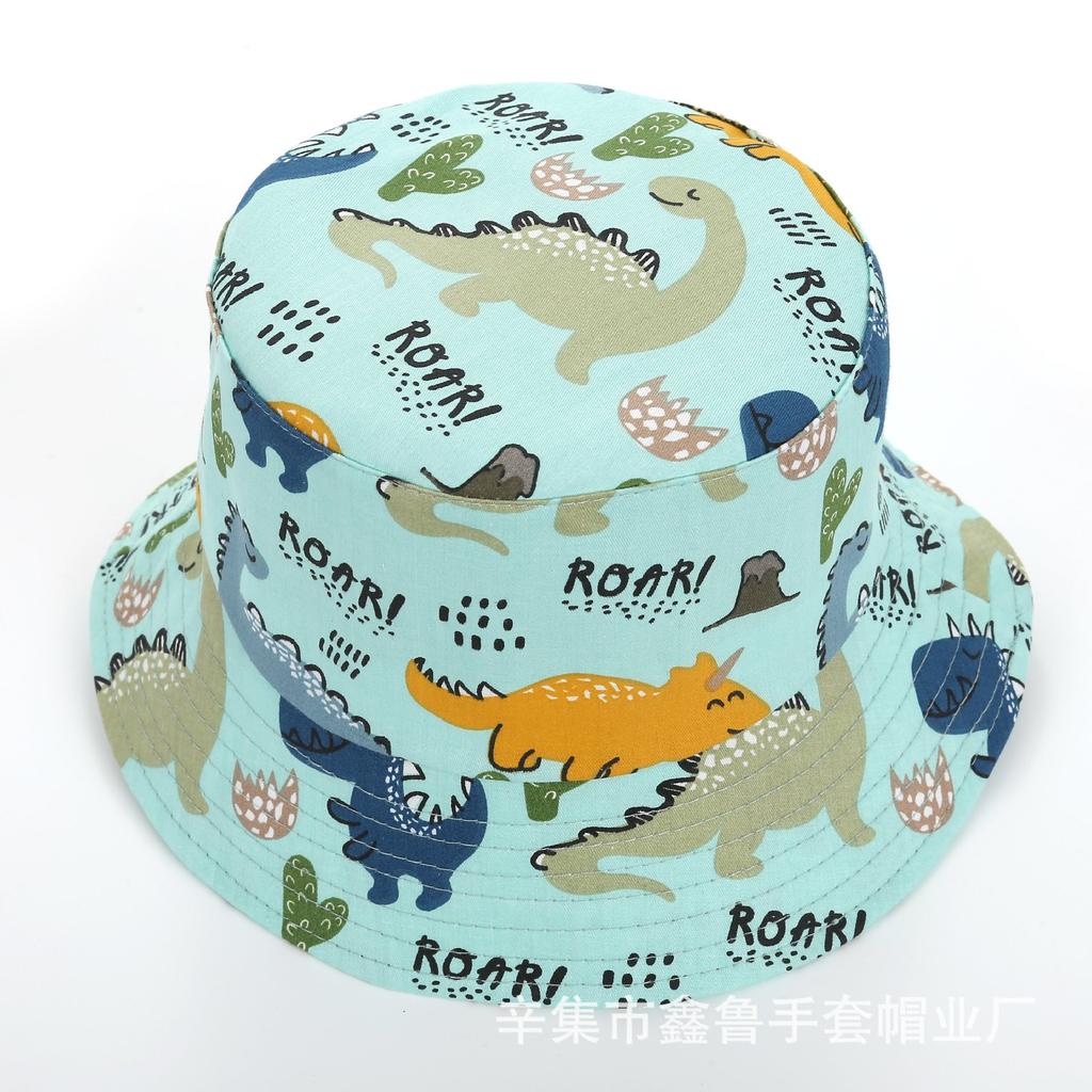 Cappello da Pesca Cartone Animato Dinosauro per Bambini - Cappello da Sole Leggero Primaverile - Cappello da Pesca Carino e Traspirante per Uscite dei Bambini