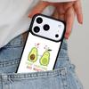 Cute Avocado Cartoon Phone Case for iPhone 16e 15 14 13 12 17 Pro Max Plus Air 17pro Cover Coque