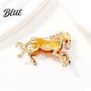 Animal Brooch Horse Retro Style Enamel Pin Smooth Line Design