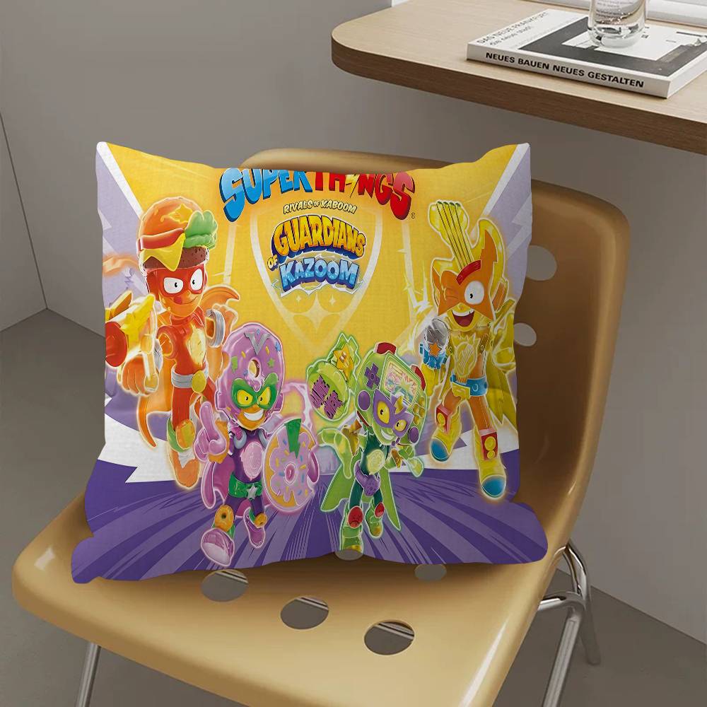 Cute Cartoon Super Zings Pillow Gift Home Office Decoration Bedroom Sofa Car Cushion Cover Case 45X45