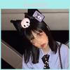 Roztomilá čelenka s oušky Kuromi Plyšová čelenka Do Kawaii kostýmu a Cosplay Dárky Pro Dívky