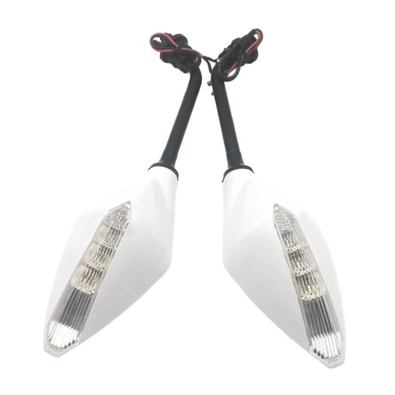 1 Pair Motorcycle Rearview Mirror Scooter Motocross Rearview Mirrors Electrombile Back Side Convex Mirror 10mm Universal