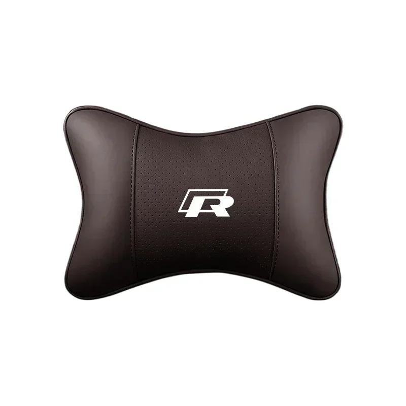 1Pz Cuscino Poggiatesta per Auto Sedile Morbido per VW GTI Atlas Jetta Touareg Variant Golf Polo Taos Nivus Passat Tiguan Ar