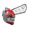 Máscara Cosplay Chainsaw Man Casco de Terror Sangriento Pochita Denji Máscara Anime Látex Cubierta Completa para la Cabeza Accesorio Fiesta Halloween menos
