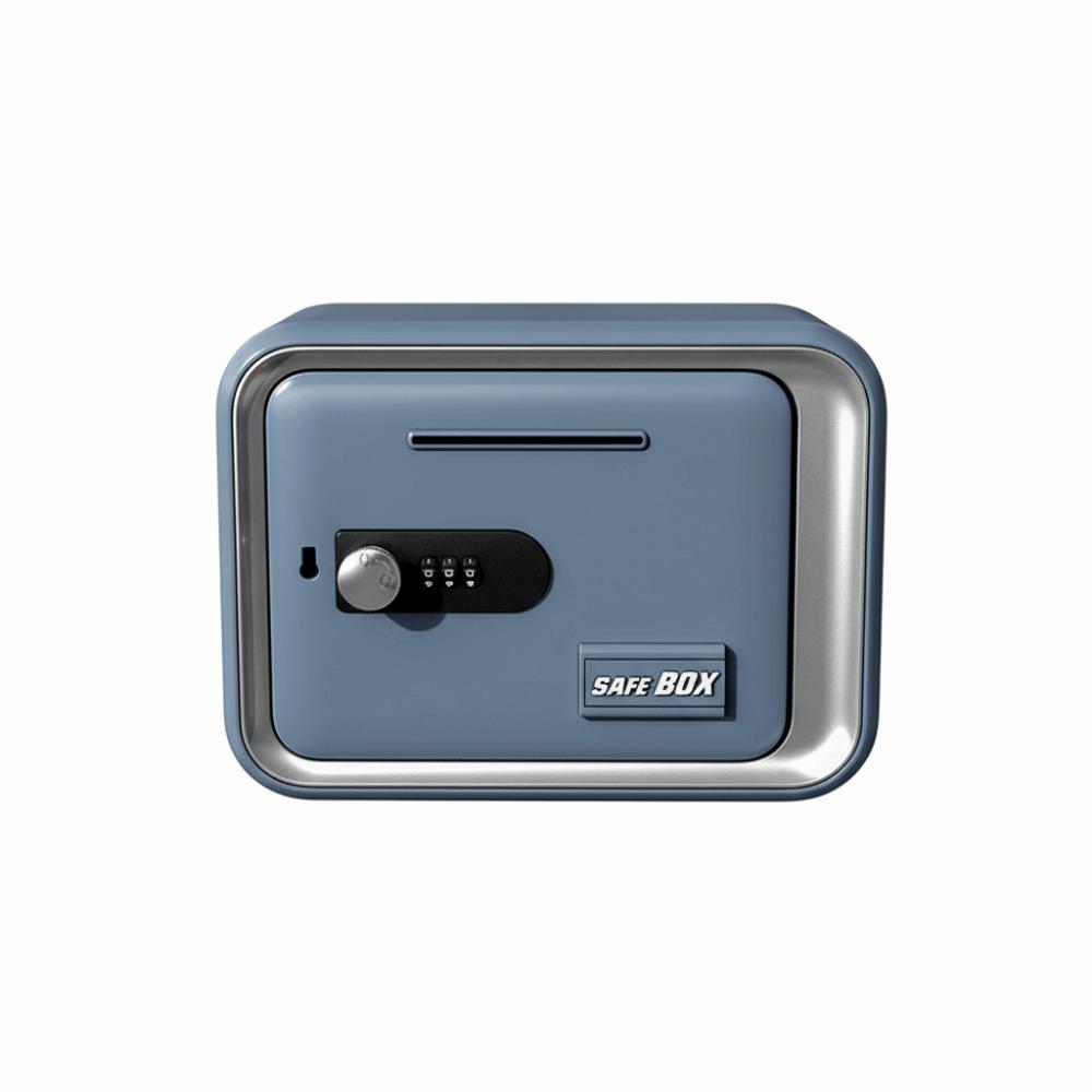 Password Lock Kids Piggy Bank Coin Bill Slot Mini ATM Cash Coin Savings Box  Children Savings синий