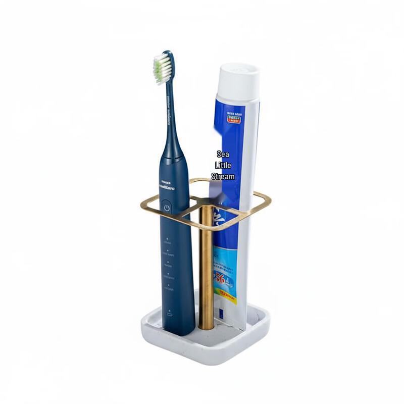 cmaos Stainless Steel Wall-Mounted Toothbrush & Toothpaste Holder
