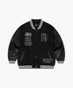 Hdex Padded Varsity Wool Jacket (Black)