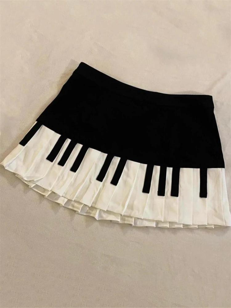 Japanese Y2k Cute Ruffled Plaid Skirt Punk Rock Subculture Cake Skirts Japanese Preppy Style Casual New 2025 Women Skirts
