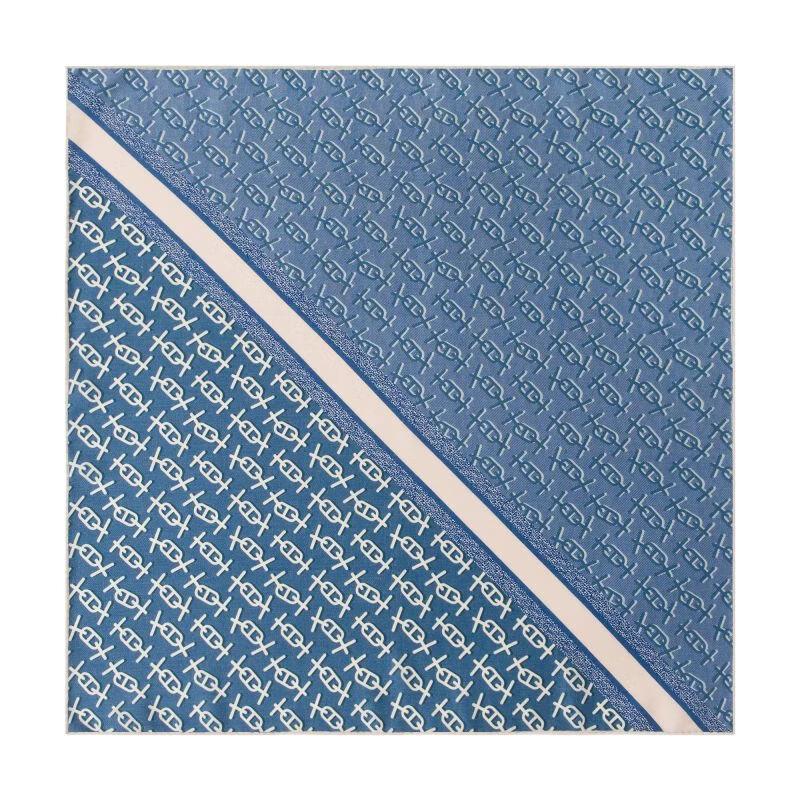 TXRMDX Men s Silk-Wool Geometric Square Scarf One Size