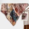 Polka dot double-sided heterochrome ethnic style retro 91 velvet large square scarf silk scarf women's spring and autumn warm shawl scarf scarf