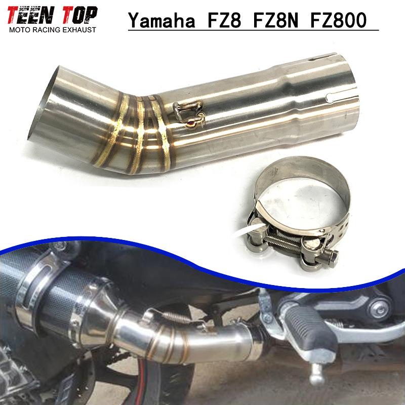 Tubo di collegamento centrale di scarico in acciaio inossidabile per motocicletta Yamaha FZ8/FZ8N/FZ800