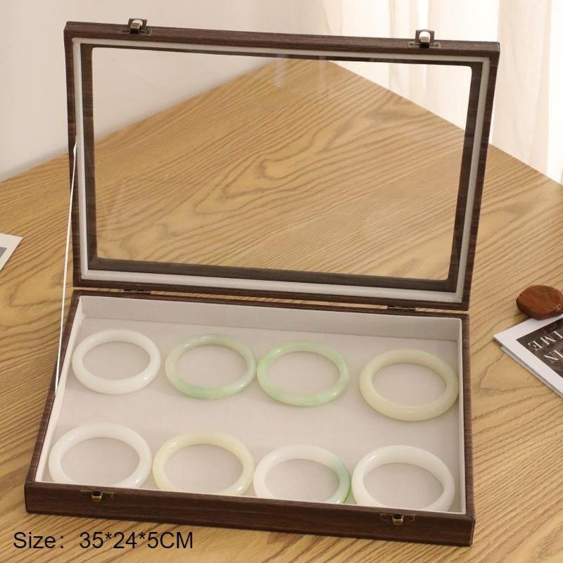 

Bracelet Jewelry Showcase Box Necklace Organizer Case Jeweler Transparent Displays Cases Household Jewellery Storage Boxes