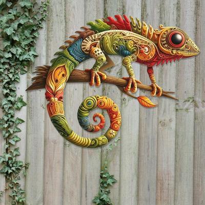 Metall Wandkunst Dekor Hängende Lebensechte Dekoration Outdoor Zaun Ornament für