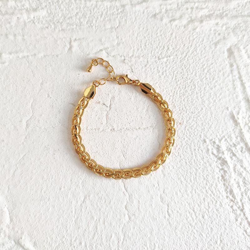 

Ожерелье в стиле хип-хоп, женская цепочка на ключицу, холодный ветер, простое ожерелье из 18-каратного золота, нишевый дизайн, чувство, новый