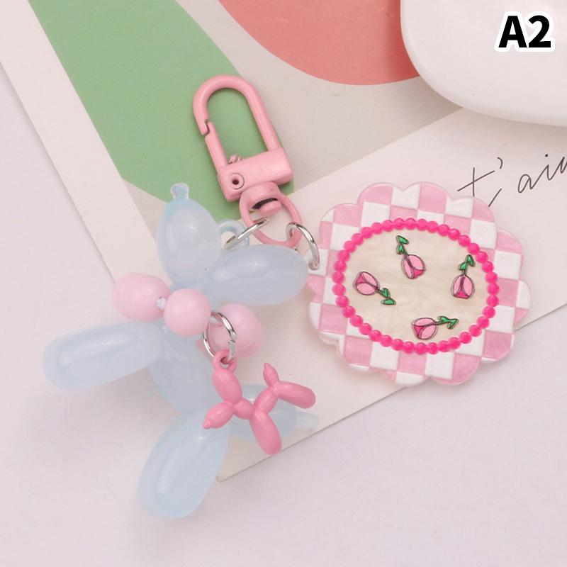 

Candy Color Keychain Punk Jelly Balloon Dog Keychains For Women Bag Pendant Jewelry Trinket Car Key Ring Key Chain